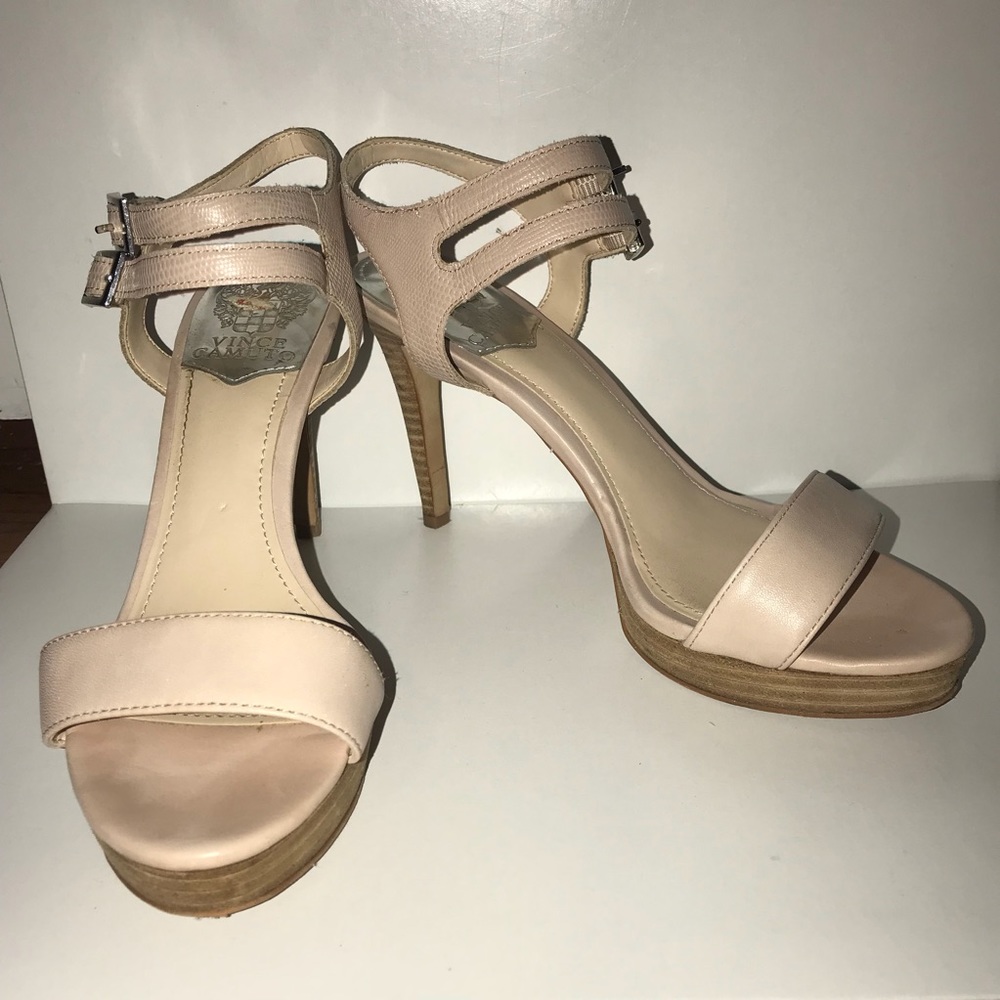 Vince Camuto Nude Heel- Sandal